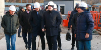 Виталий Хоценко оценил темпы строительства нового корпуса Клинического медико-хирургического центра - Газета Знамя Труда